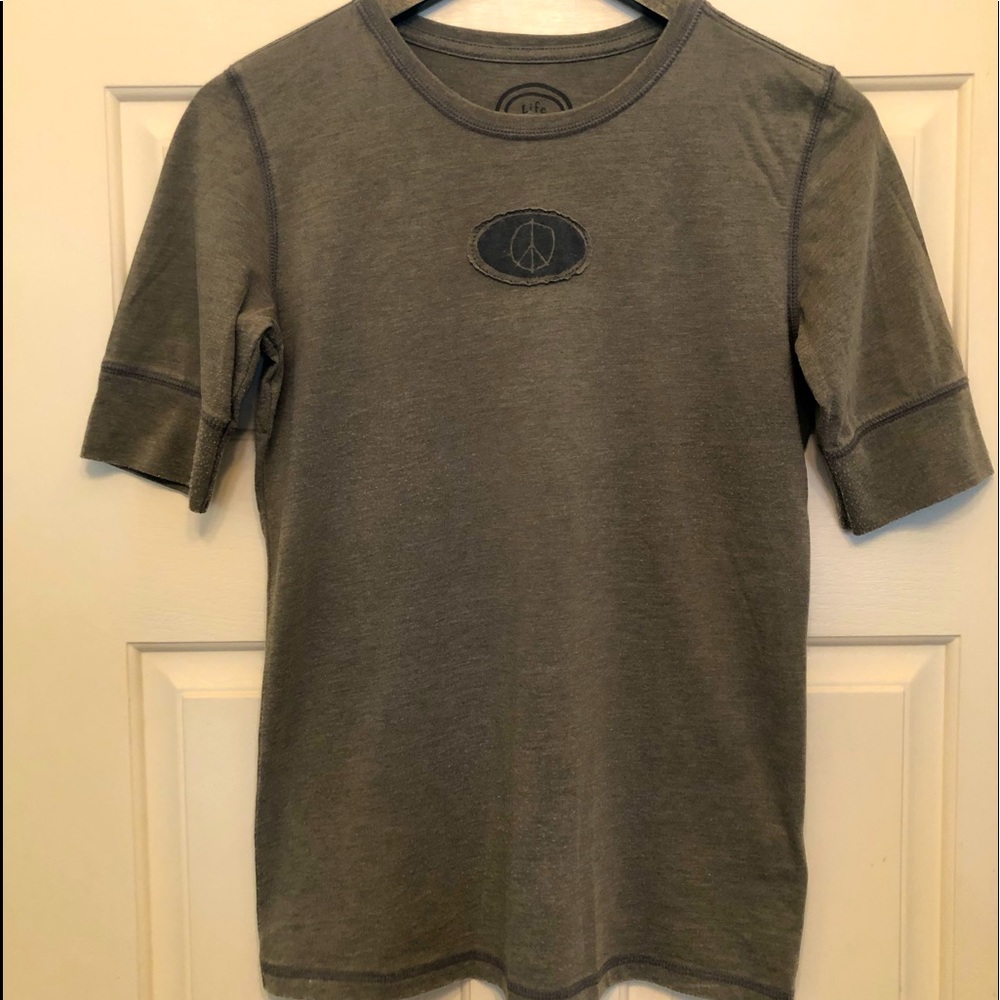 Life is Good Peace Symbol Tee S